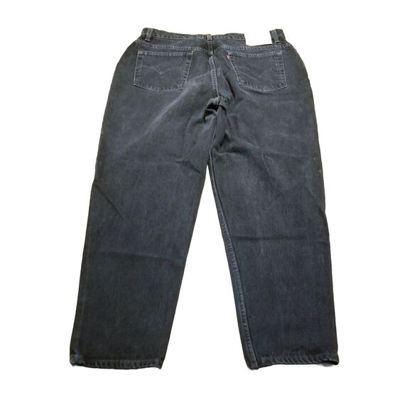 Levi's 550 Jeans Women Size 20W Black Relaxed Fit Tapered Vintage USA (37x28.5) - Picture 3 of 7